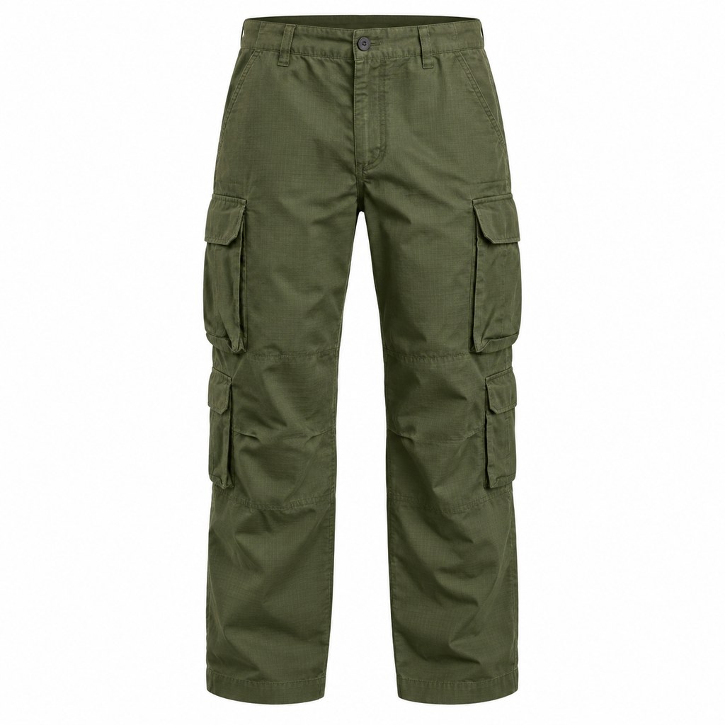 Cargo Multi-Pocket Pants in Olive — wholesale menswear product photo