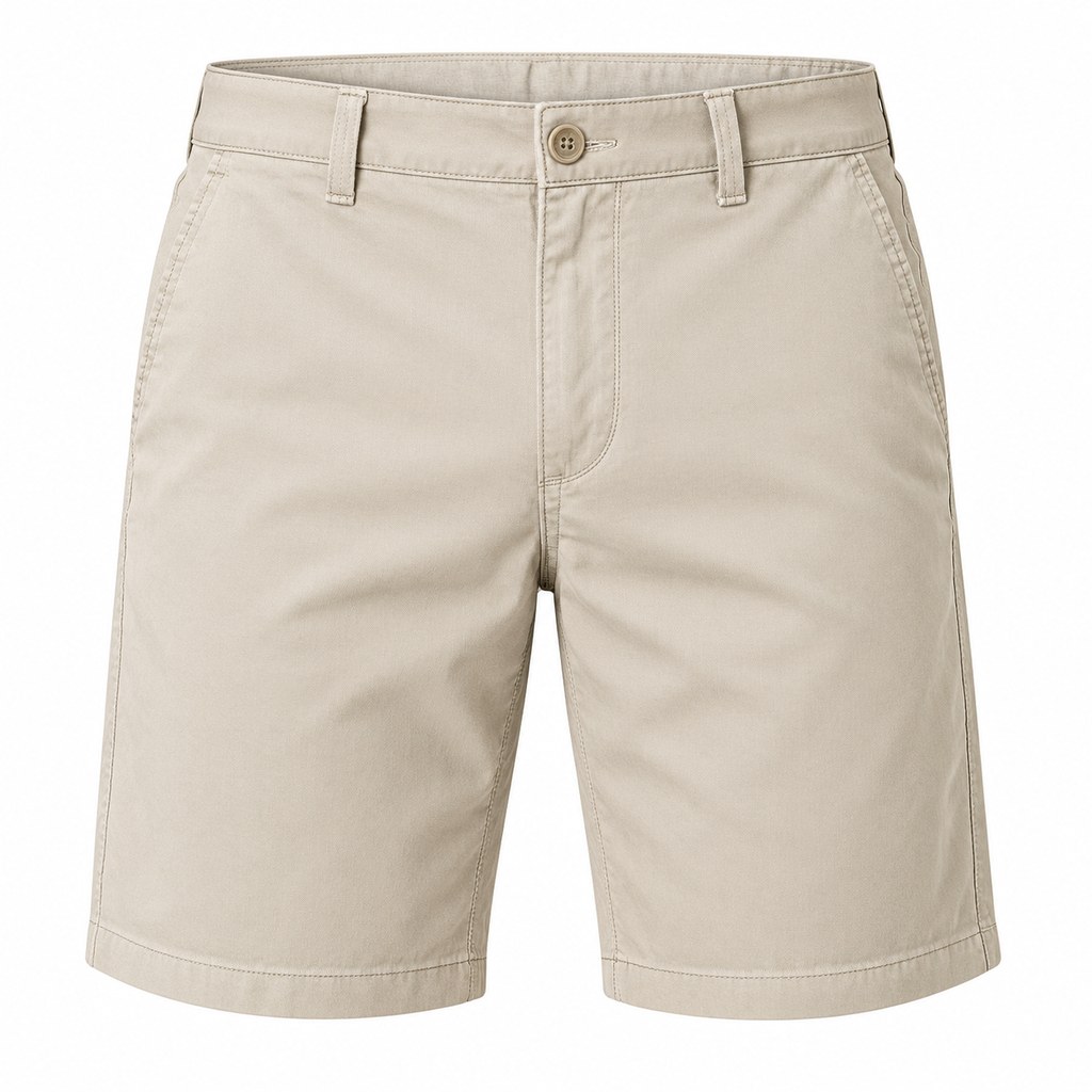 Cotton Chino Shorts in Stone — wholesale menswear product photo