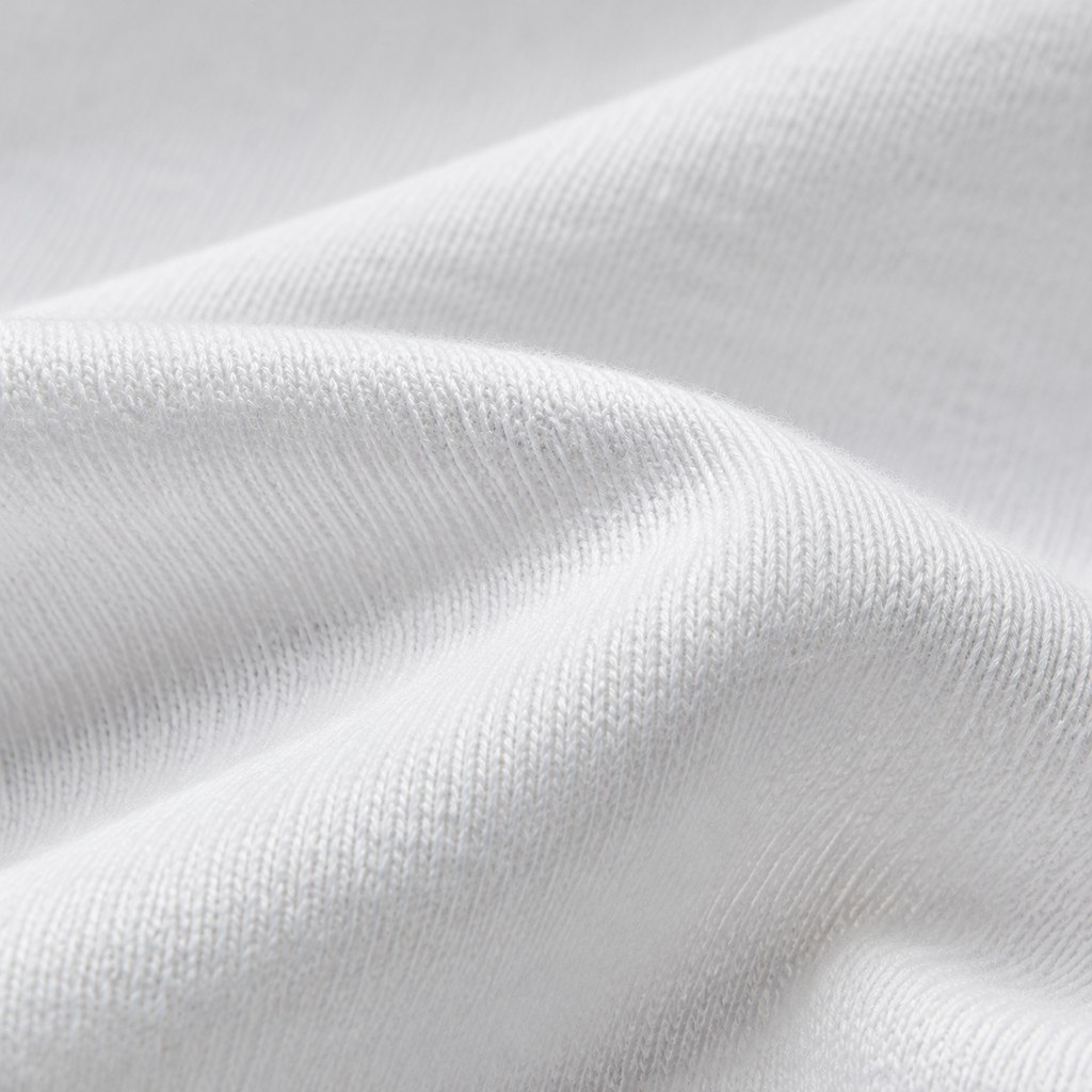 Heavyweight Basic Tee in White — wholesale menswear product photo — view 2