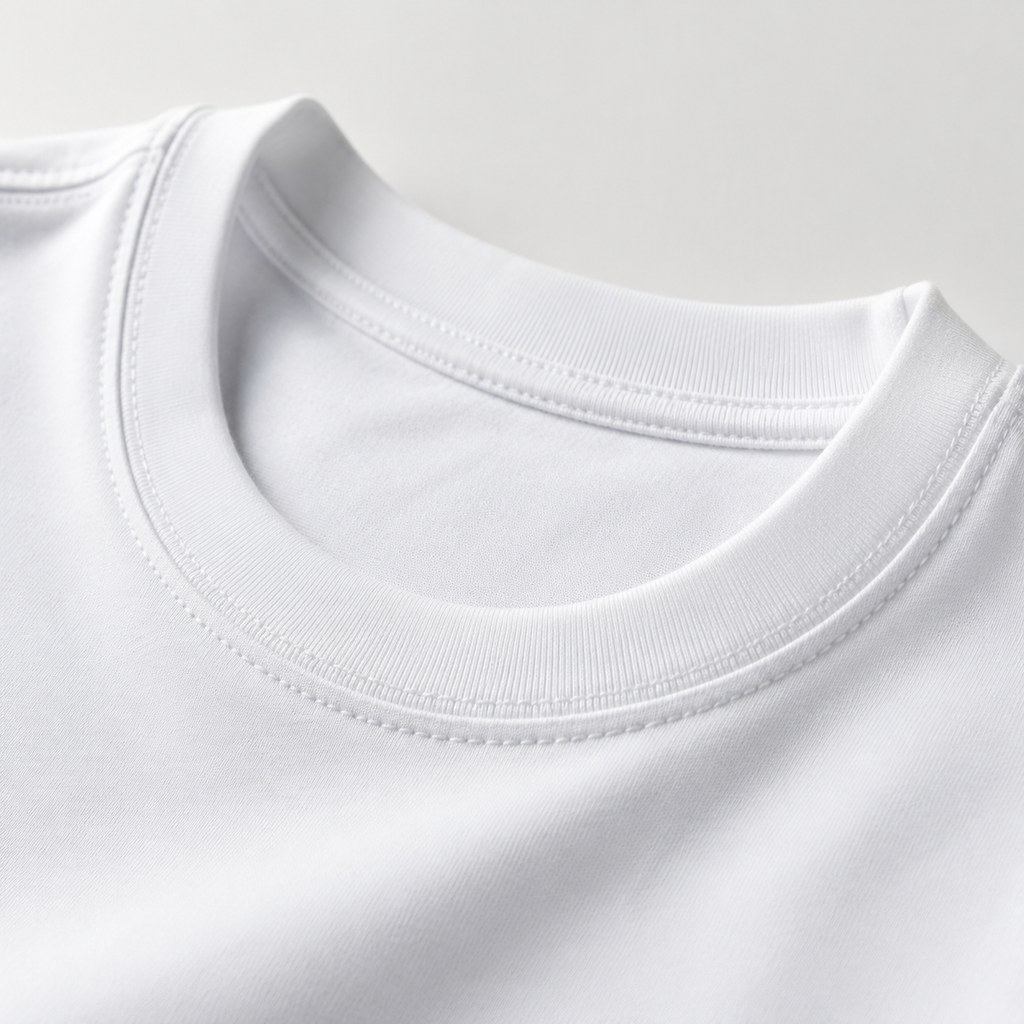 Heavyweight Basic Tee in White — wholesale menswear product photo — view 3