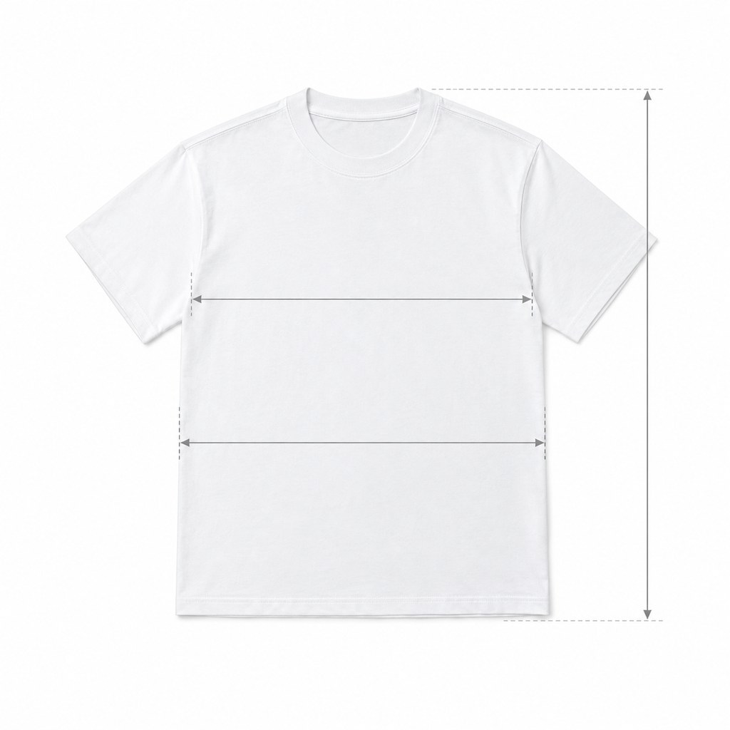 Heavyweight Basic Tee in White — wholesale menswear product photo — view 5