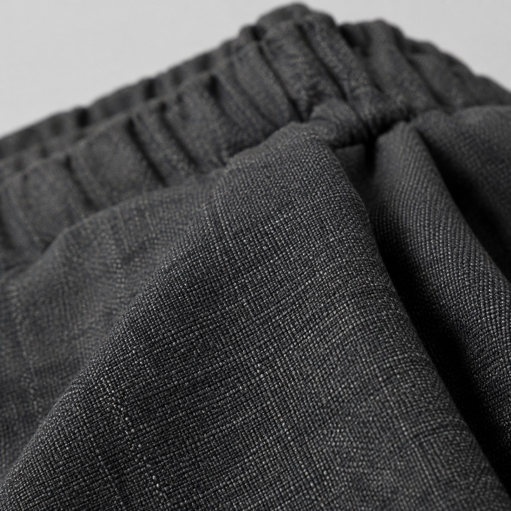 Relaxed Pleated Trousers in Charcoal — wholesale menswear product photo — view 2