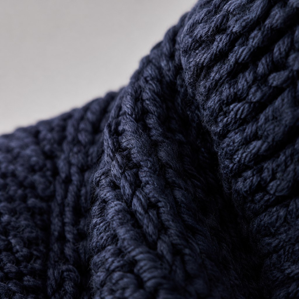 Shawl-Collar Cardigan in Navy — wholesale menswear product photo — view 2