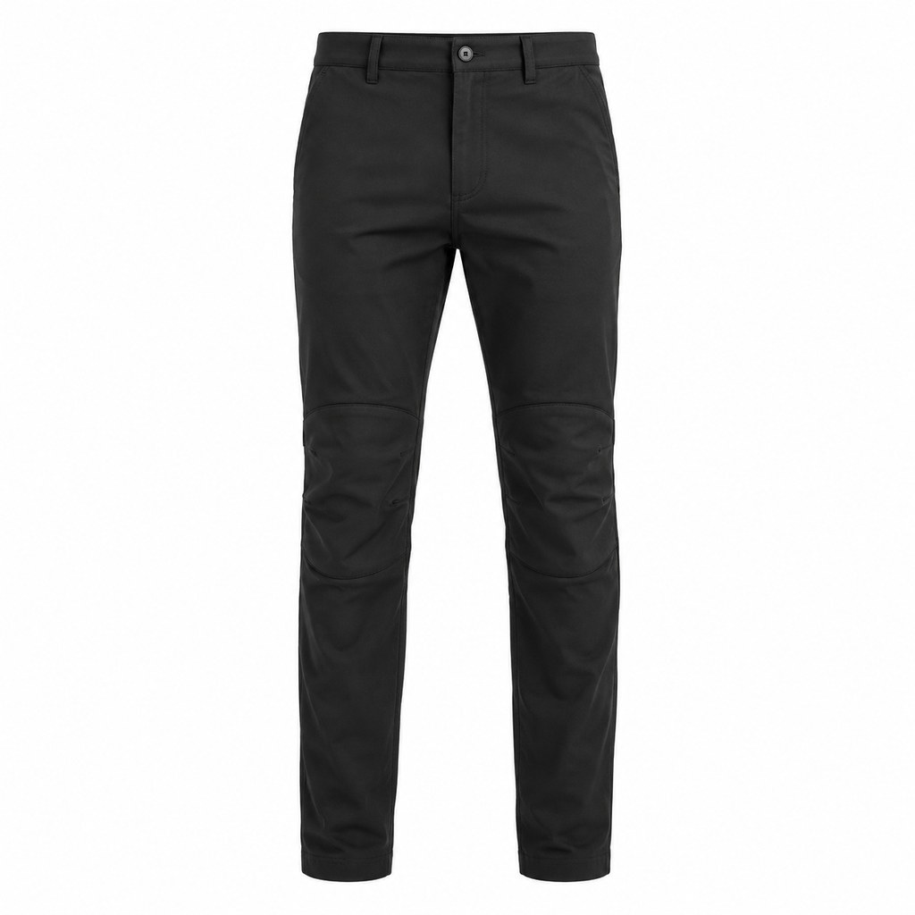 Slim-Fit Panel Trousers in Black — wholesale menswear product photo