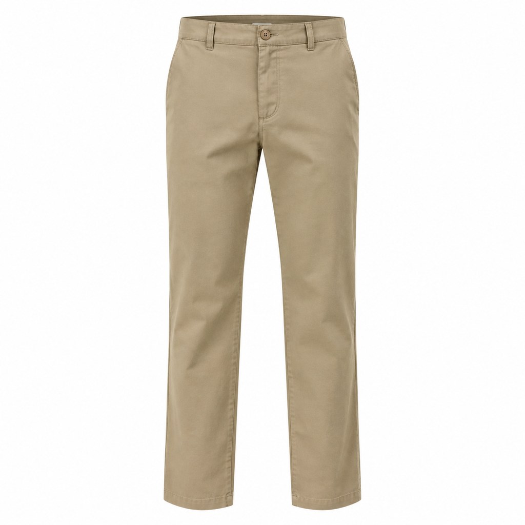 Straight-Fit Chino Pants in Khaki — wholesale menswear product photo