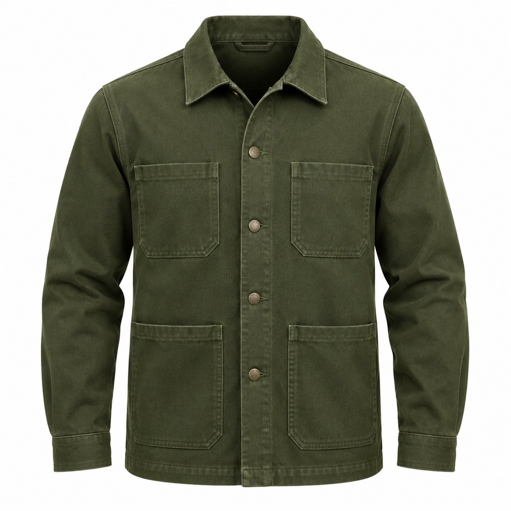 Utility Work Jacket in Olive — wholesale menswear product photo