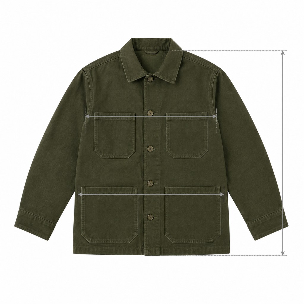 Utility Work Jacket in Olive — wholesale menswear product photo — view 5